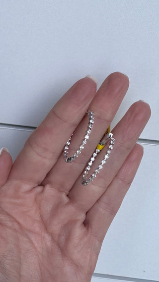 Inside Out Natural Diamond Hoops 1.5 ctw