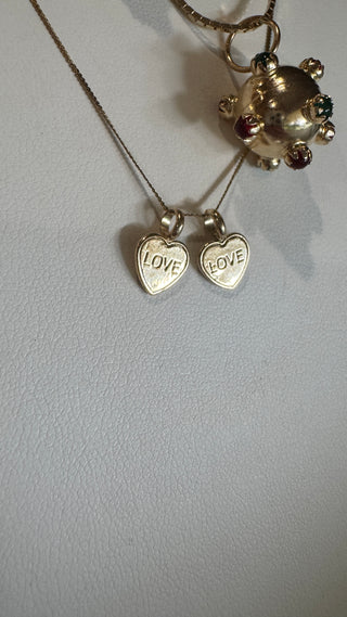 10k Mini heart LOVE charm