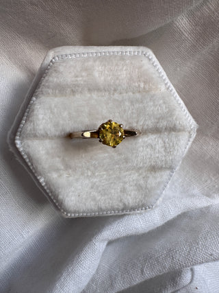 Vintage Yellow Sapphire Ring