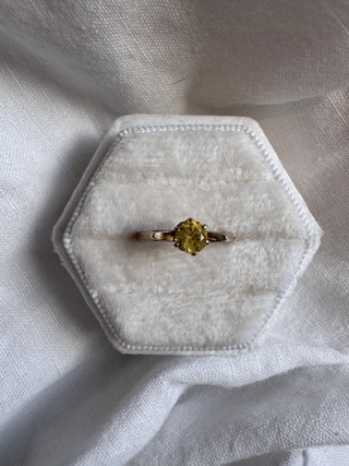 Vintage Yellow Sapphire Ring