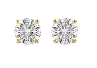 Roud Lab Diamond Stud Earrings