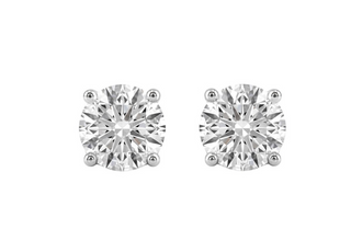Roud Lab Diamond Stud Earrings