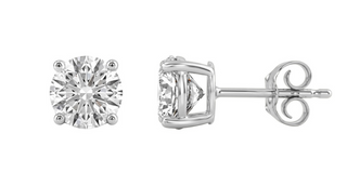 Roud Lab Diamond Stud Earrings